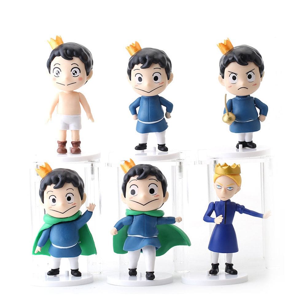 Coleção de brinquedos de figuras de anime modelo Boji King Ranking 6 unidades