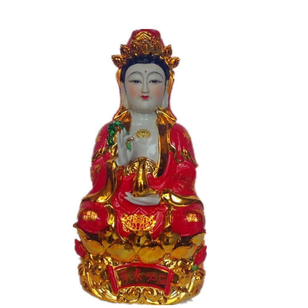 Decoração de meditação em porcelana de estátua de Buda 21x11,5x30cm