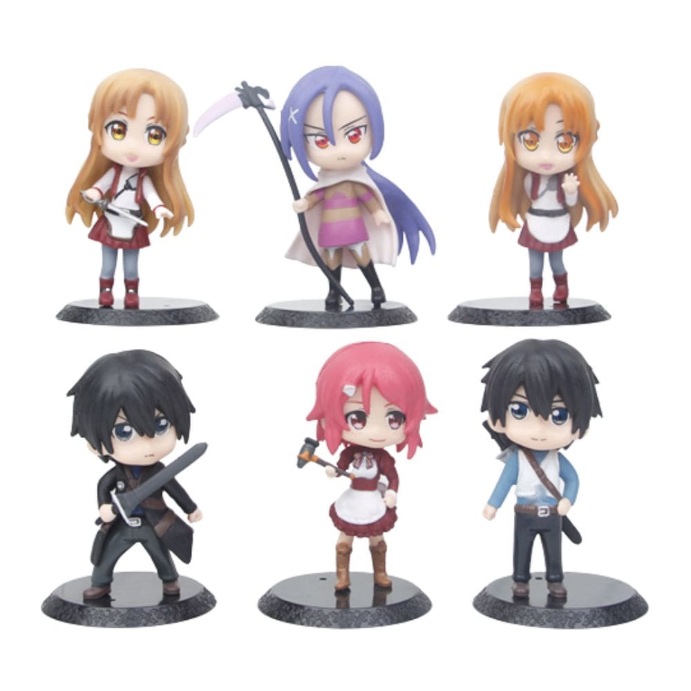 Coleção de brinquedos de figuras de anime Sword Art Online Asuna Kirito