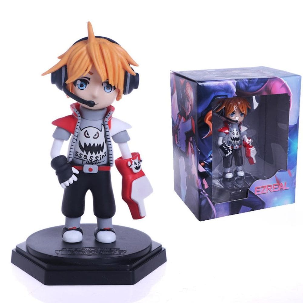 Figure Toy Collection Ezreal Game 16 cm em PVC para fãs de anime