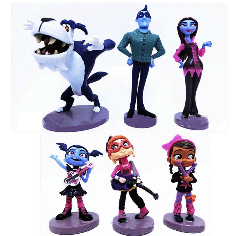 Coleção de brinquedos de figuras de anime, modelo Vampire Girl, 6 unidades