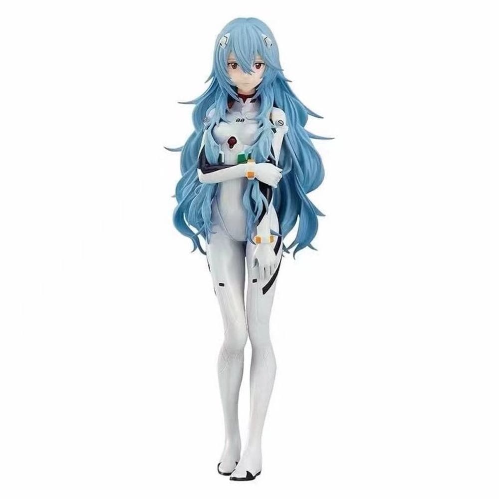 Coleção de brinquedos de figuras de anime Ayanami Rei 18 cm PVC