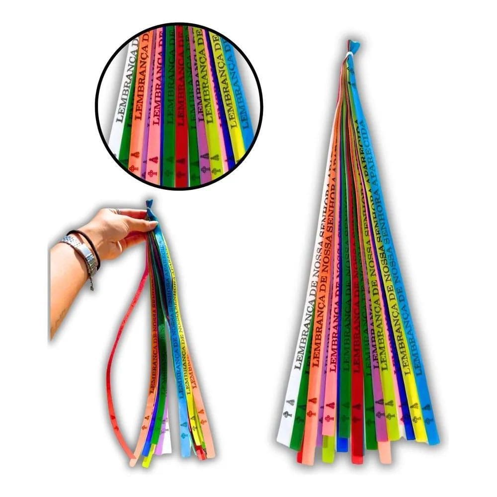 2X 100 Fitas Coloridas De Nossa Senhora Aparecida -