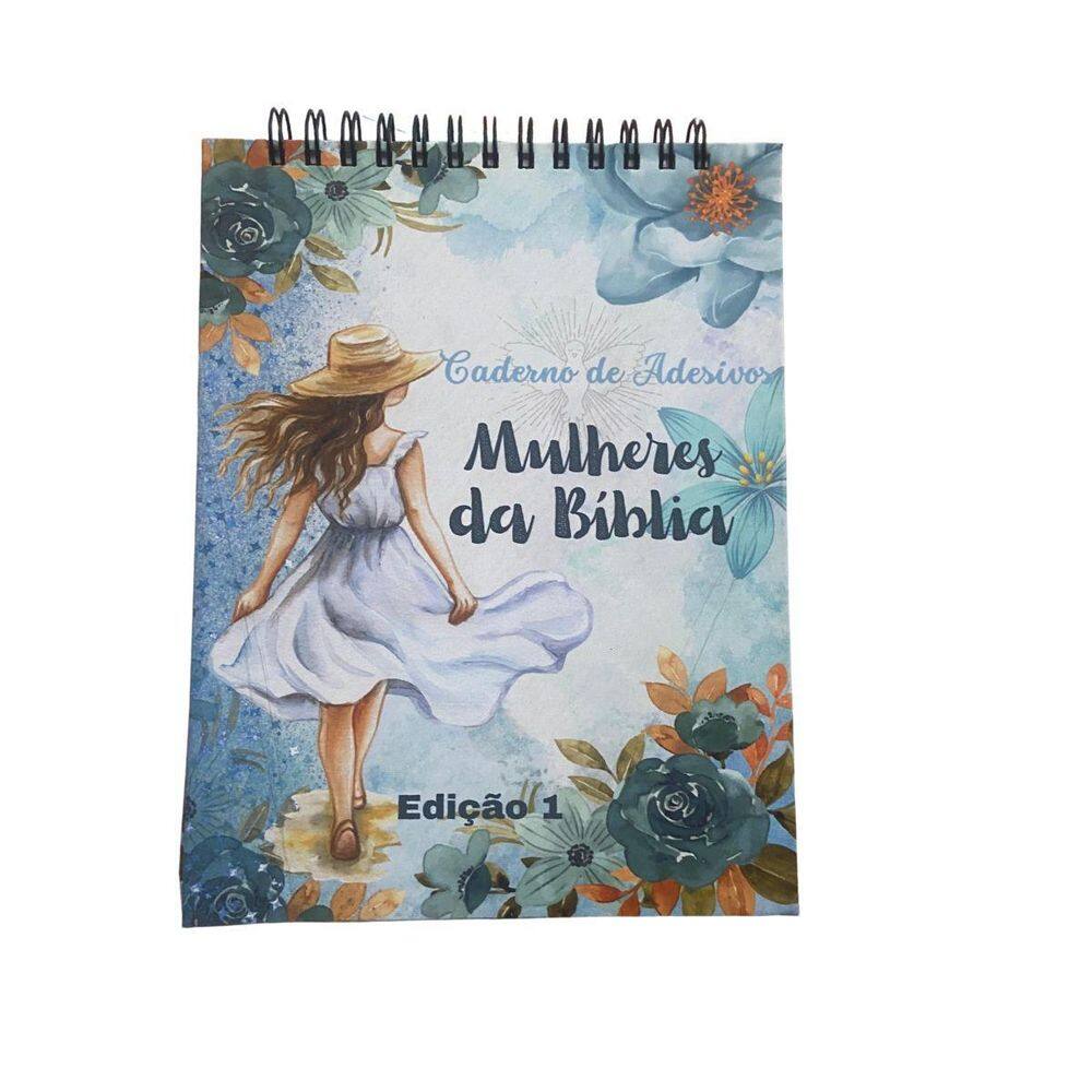 Caderno Adesivos Bloco Sticker Book Temática Mulher Da