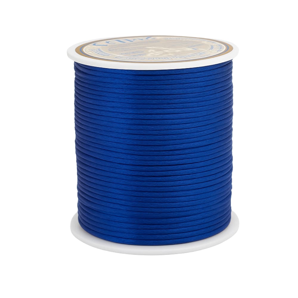 Cordão Acetinado Rabo de Rato 2mm Rolo com 50 m Azul Royal