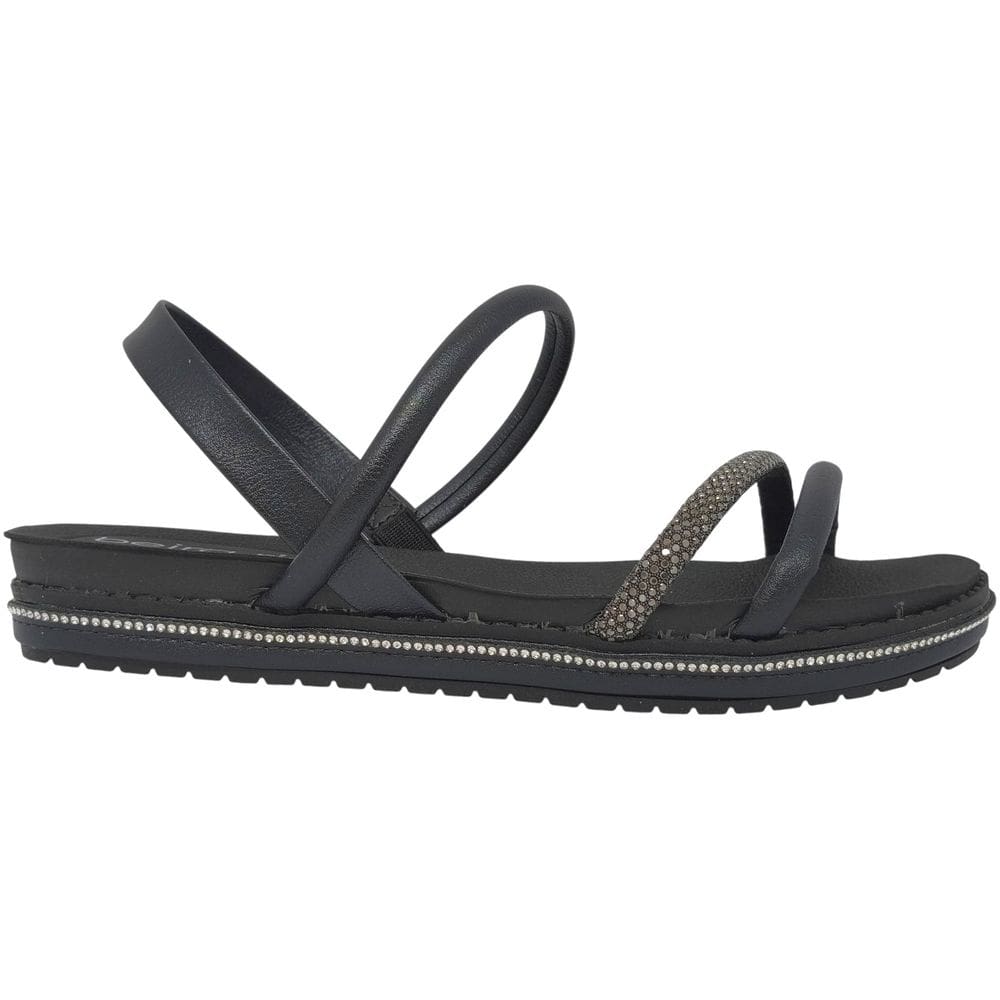 Sandália Feminina Papete Casual Dia a Dia Passeio Verão Calce Fácil com Strass Conforto Beira Rio 8565.101