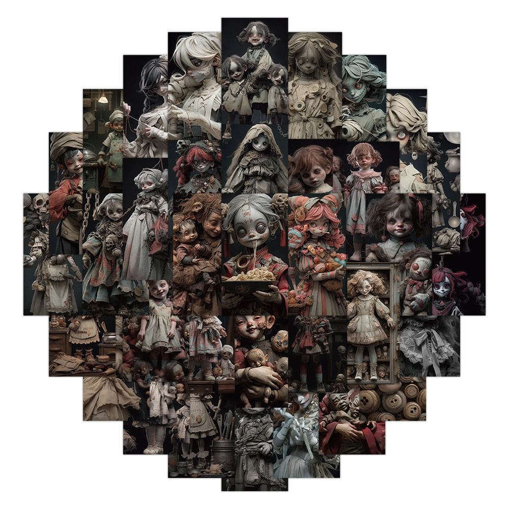 Adesivos Dolls Loves, vinil impermeável, anime, 60 unidades/lote