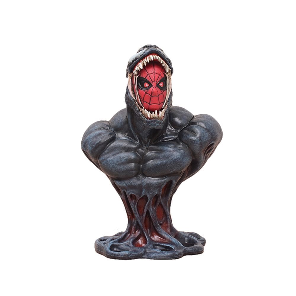 Brinquedo de boneco de anime modelo colecionável Statue Venom Half Bust