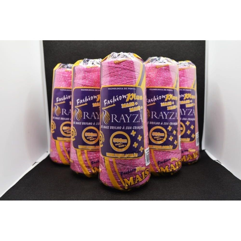 Linha Rayza Fashion Plus Prata Grossa 234-Framboesa Prata