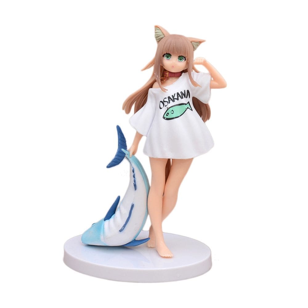 Figura de anime, brinquedo, modelo colecionável, estátua Nekomusumes