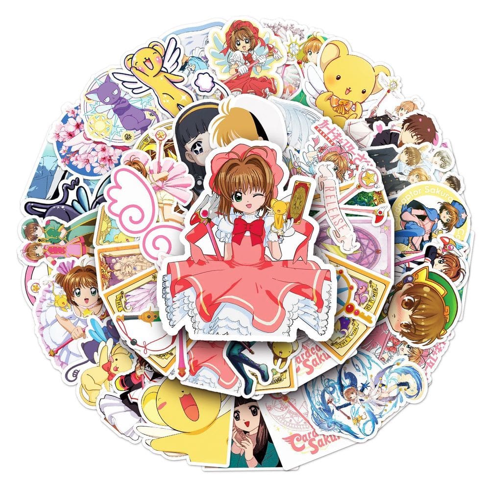 Adesivos Cards Captors Sakura Anime Waterproof 50 unidades/pacote