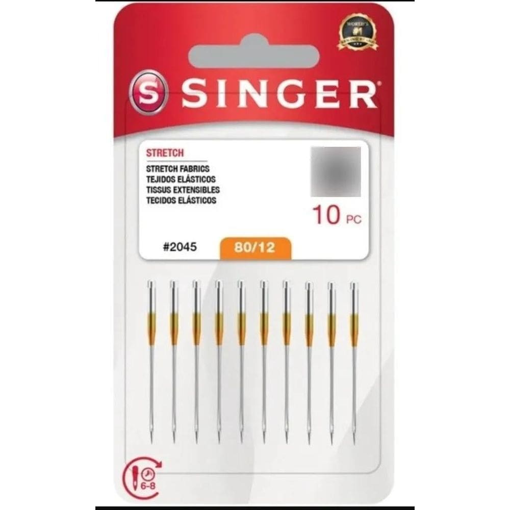 2X Agulha Singer De Costura Doméstica Para Algodão 2020 - Bl