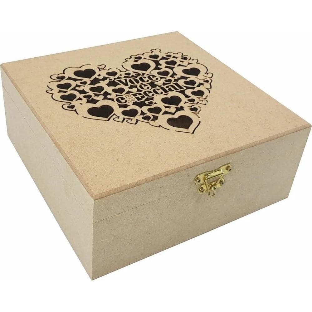 2X Caixa Organizadora Presente Vazada Você É Especial Mdf