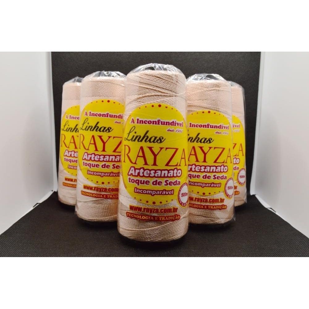 Linhas Para Crochê Rayza Artesanato Grossa - Cor 002-Bege