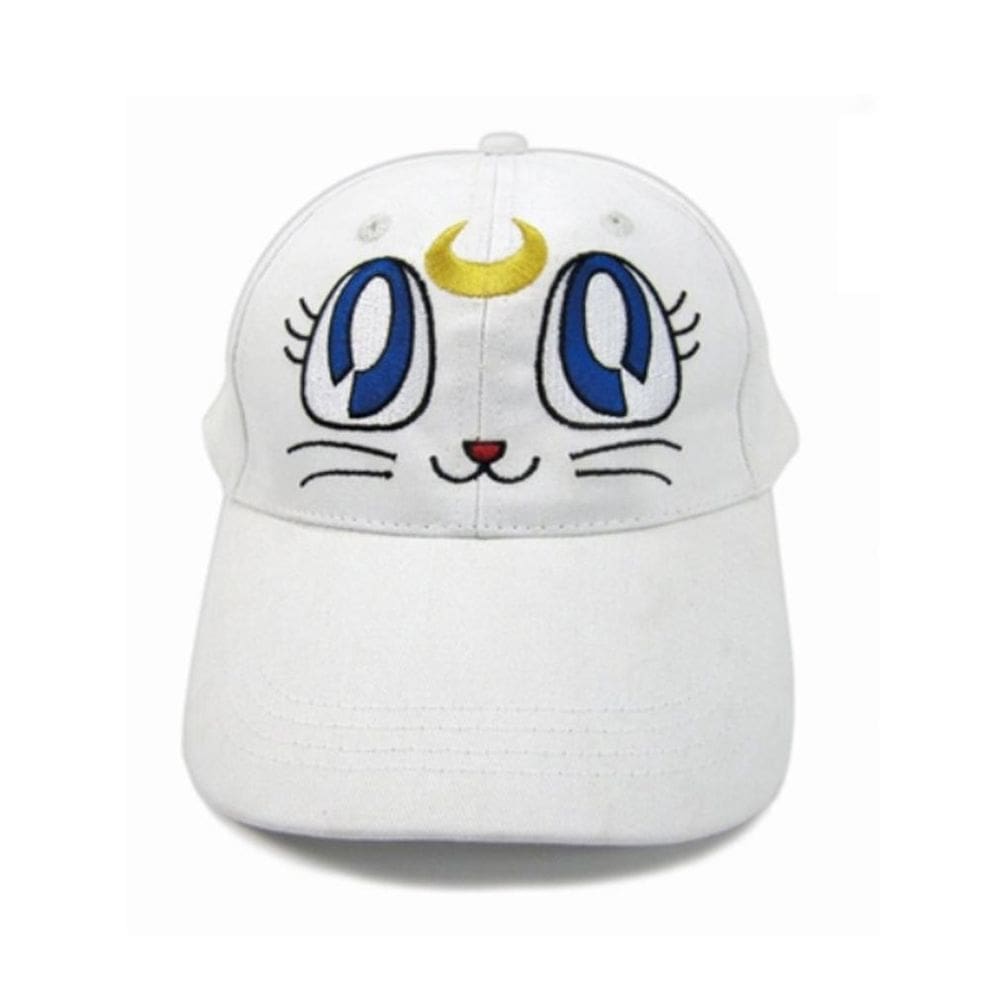 Chapéu de beisebol Aekyunge Sailors Moons White Cat para unissex