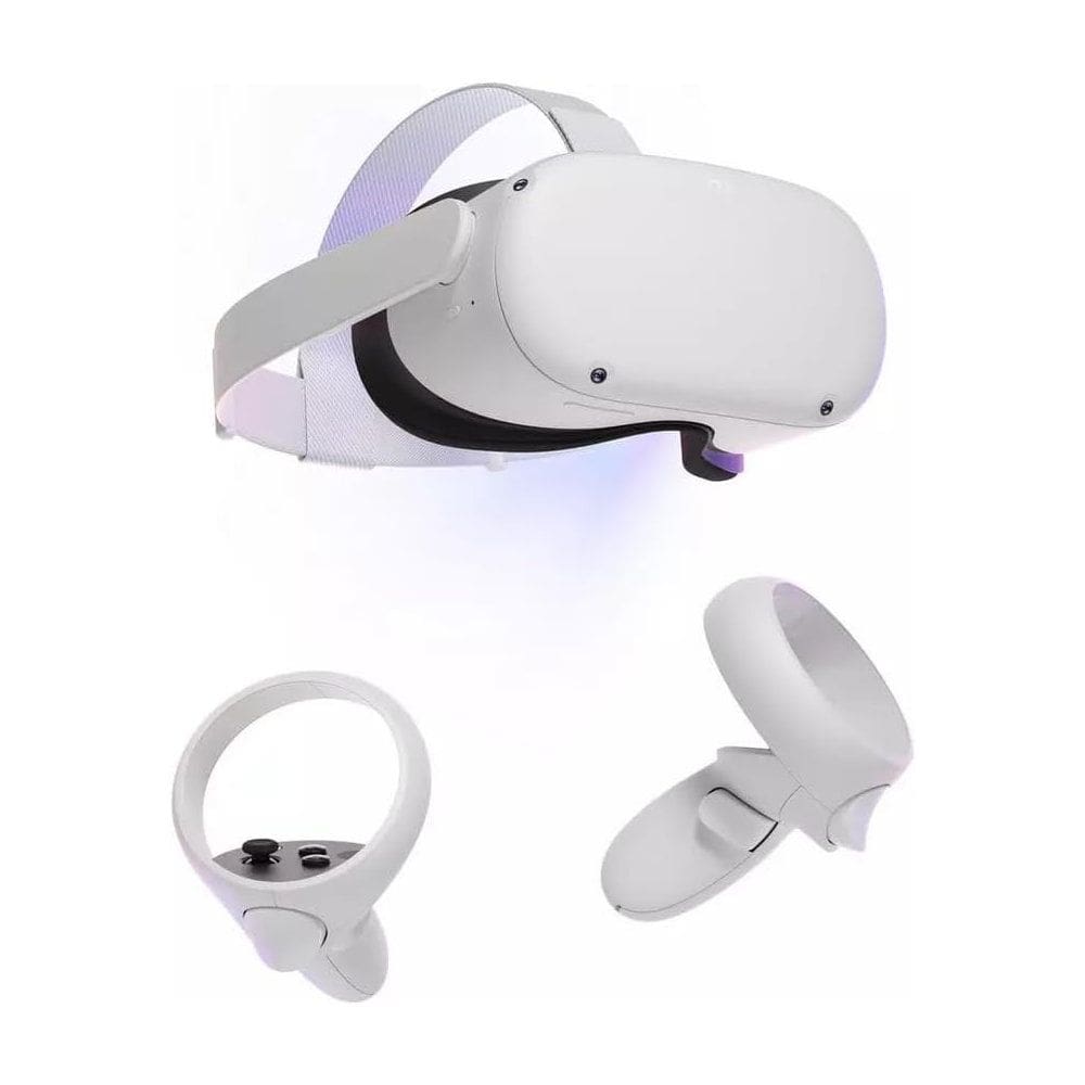 Óculos VR Meta Quest 2 KW49CM 128GB (899-00182-02) Branco, Standalone Wi-Fi, Snapdragon XR2, 6GB RAM, LCD 1832×1920