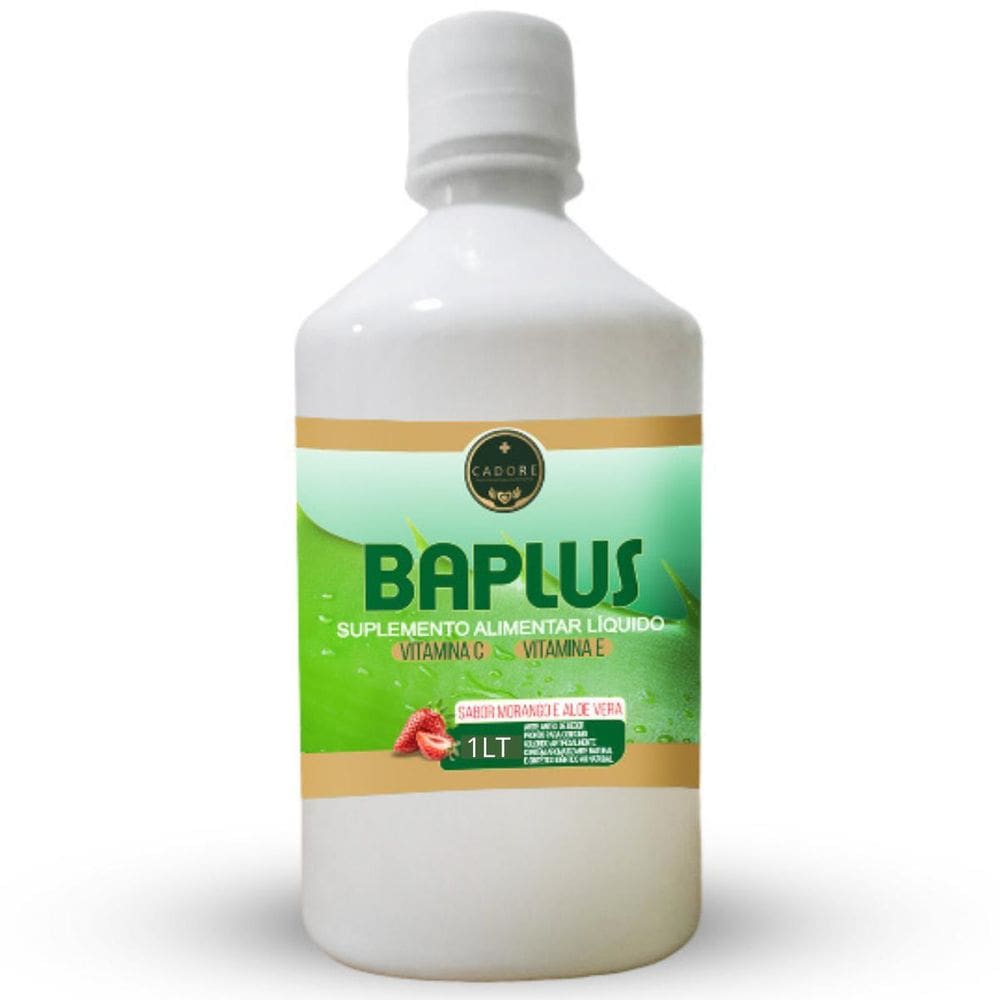 Suplemento Baplus Suco Aloe Vera Babosa Morango 1 Lt Cadore