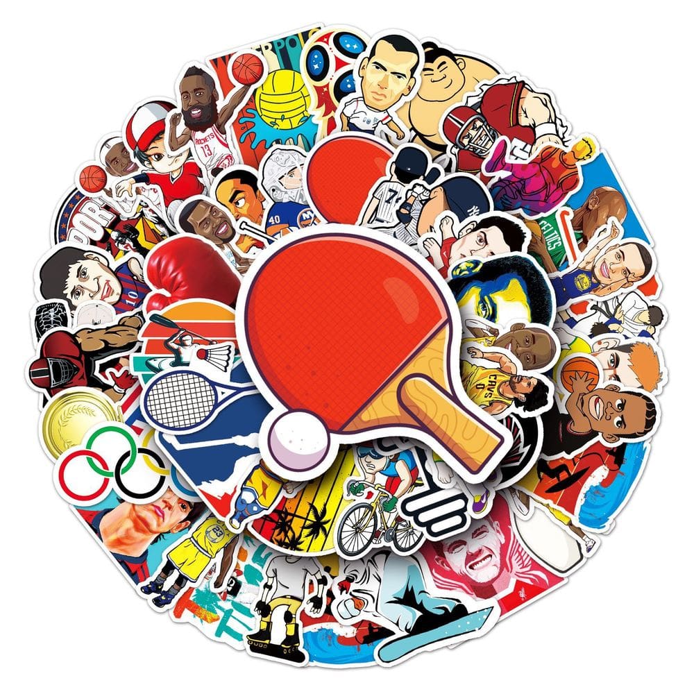 Pacote de adesivos Curry 30 Kobes Bryants 50 unidades de anime impermeável