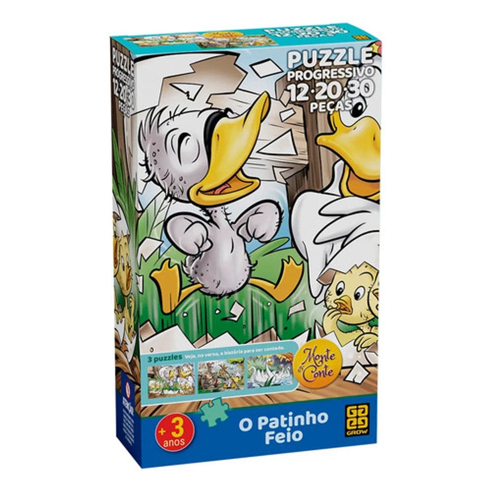 Quebra Cabeça Progressivo - O Patinho Feio - Grow