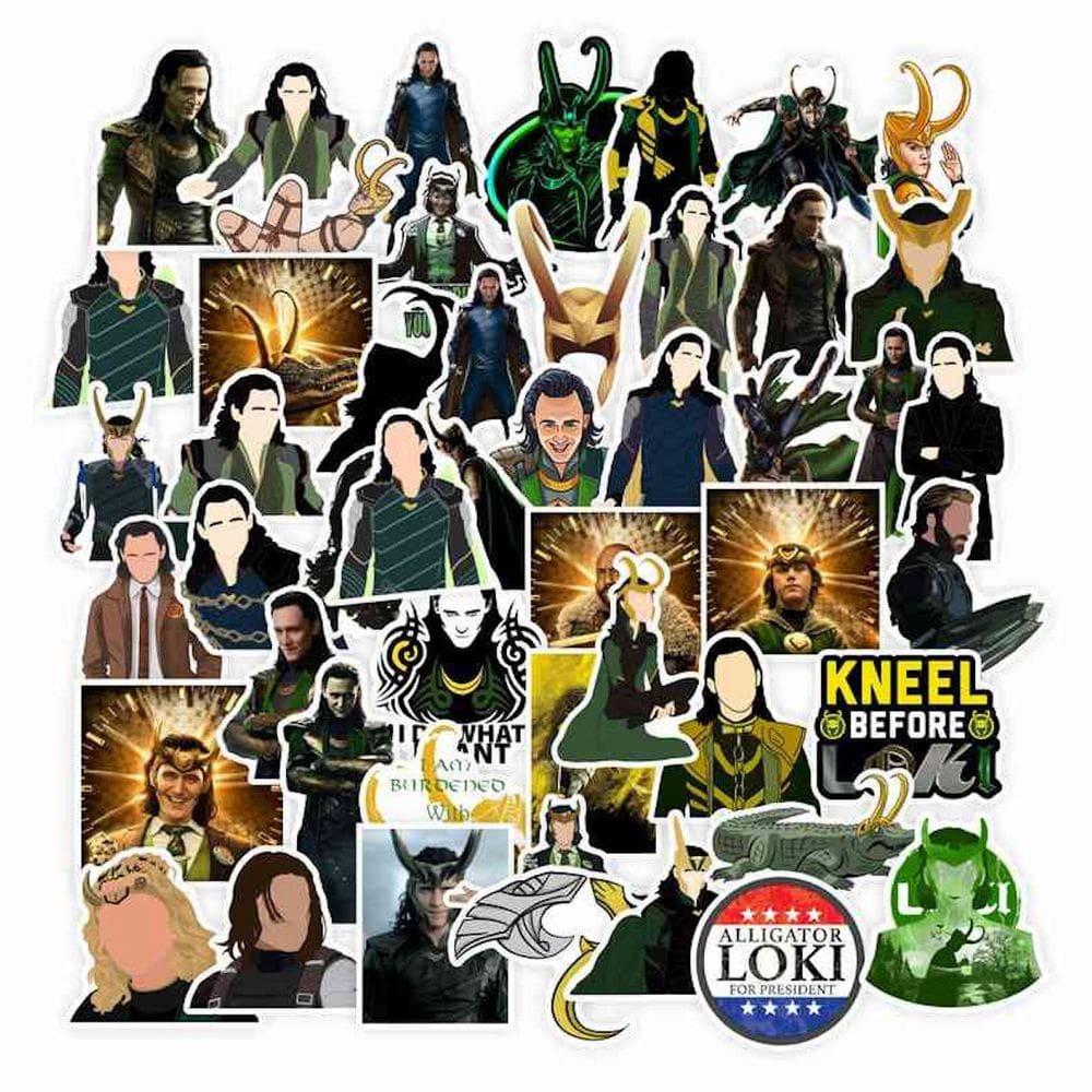 Pacote de adesivos Lokis Anime Waterproof Vinyl 50 unidades 4-7 cm