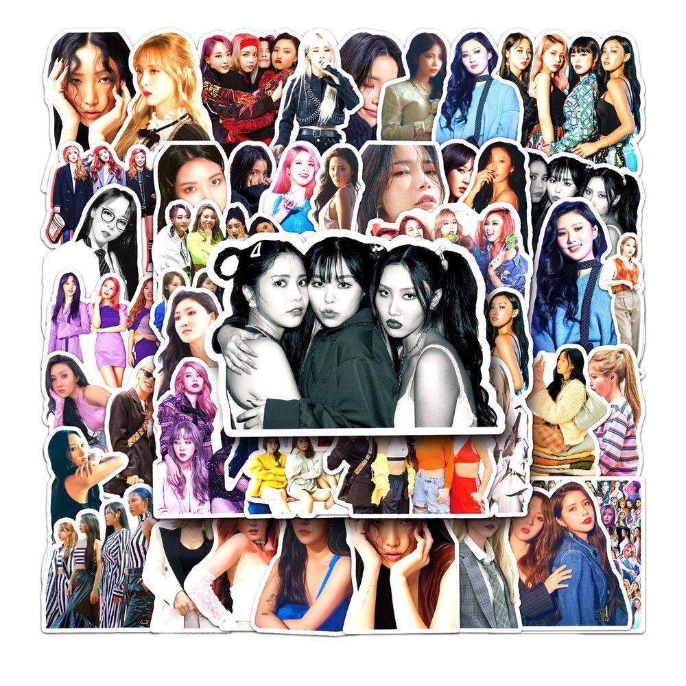 Adesivos de vinil impermeável Mamamoos Anime, 50 unidades/pacote