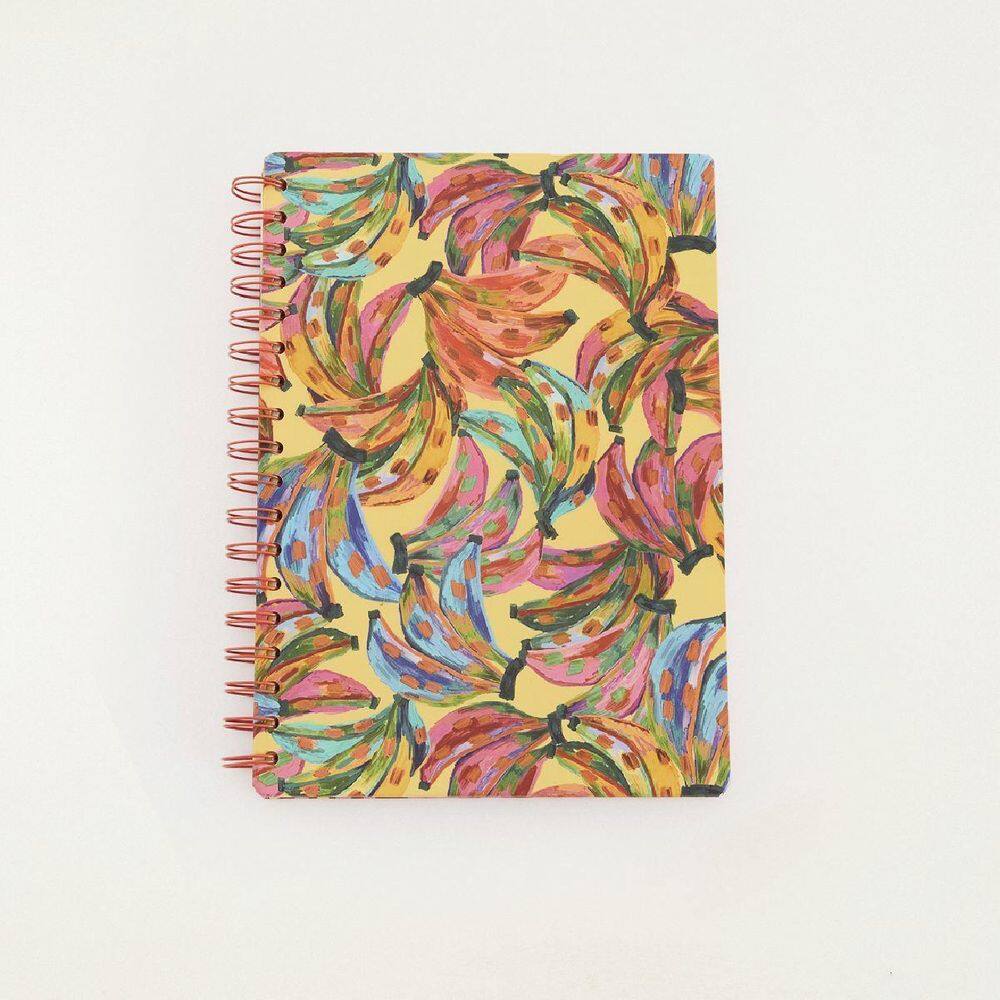 Caderno Farm Universitário Cor De Banana 100 Folhas