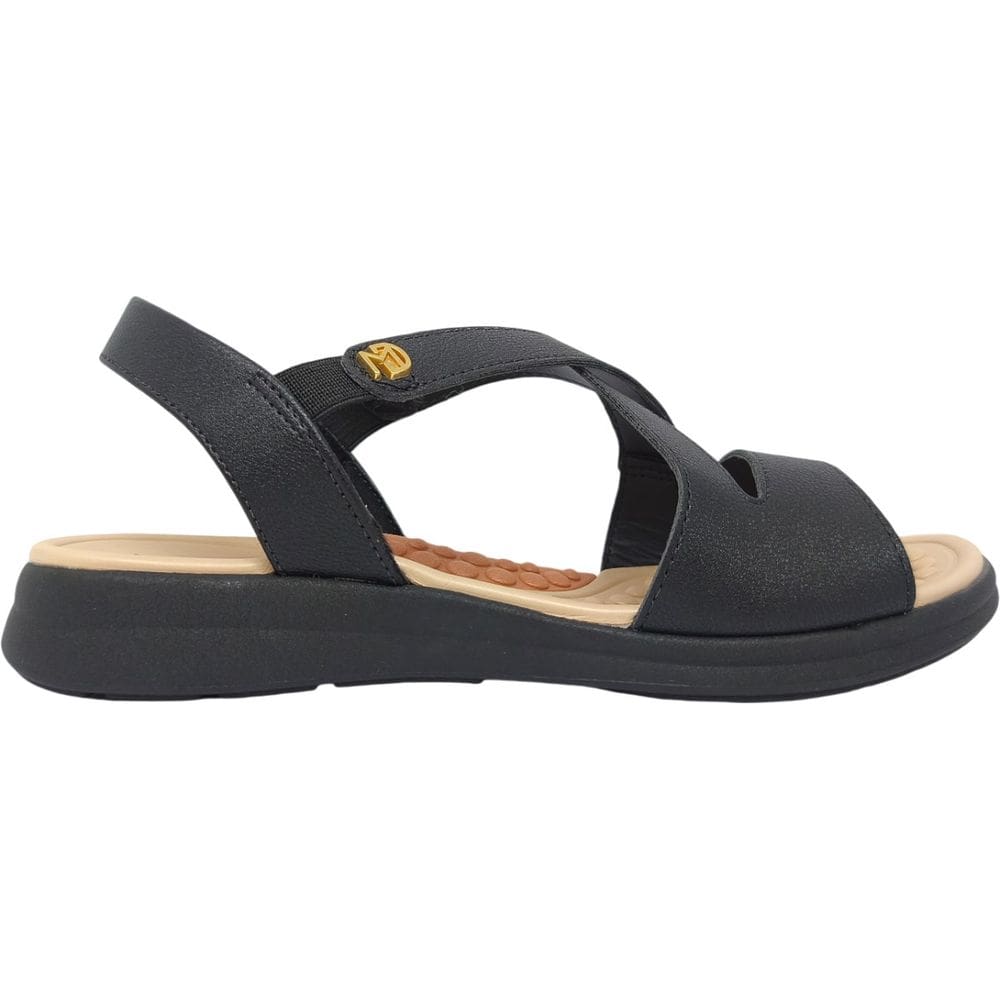 Sandália Casual Feminina Dia a Dia Passeio Trabalho Anatômica Ultra Conforto Com Tiras Cruzadas Modare 7174.121