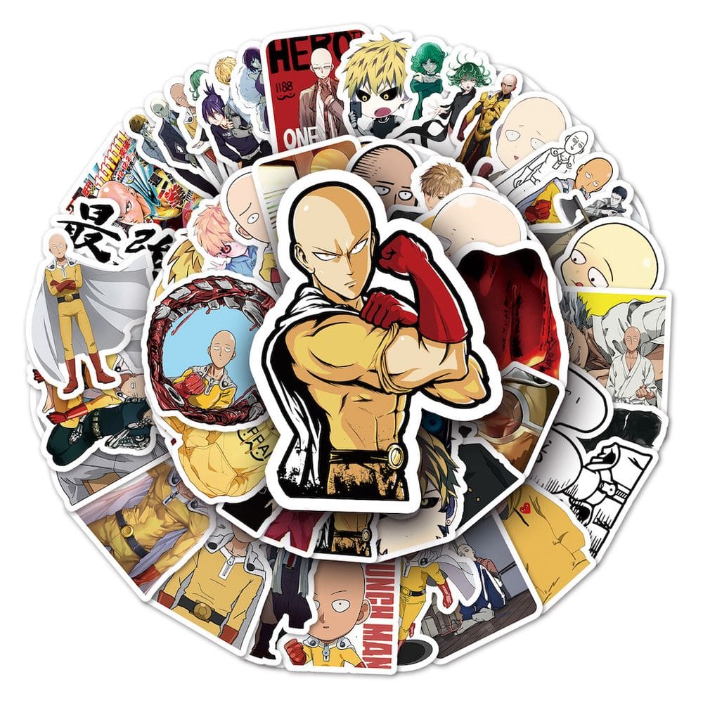 Pacote de adesivos One Punch Man Anime 57 unidades 4-8 cm