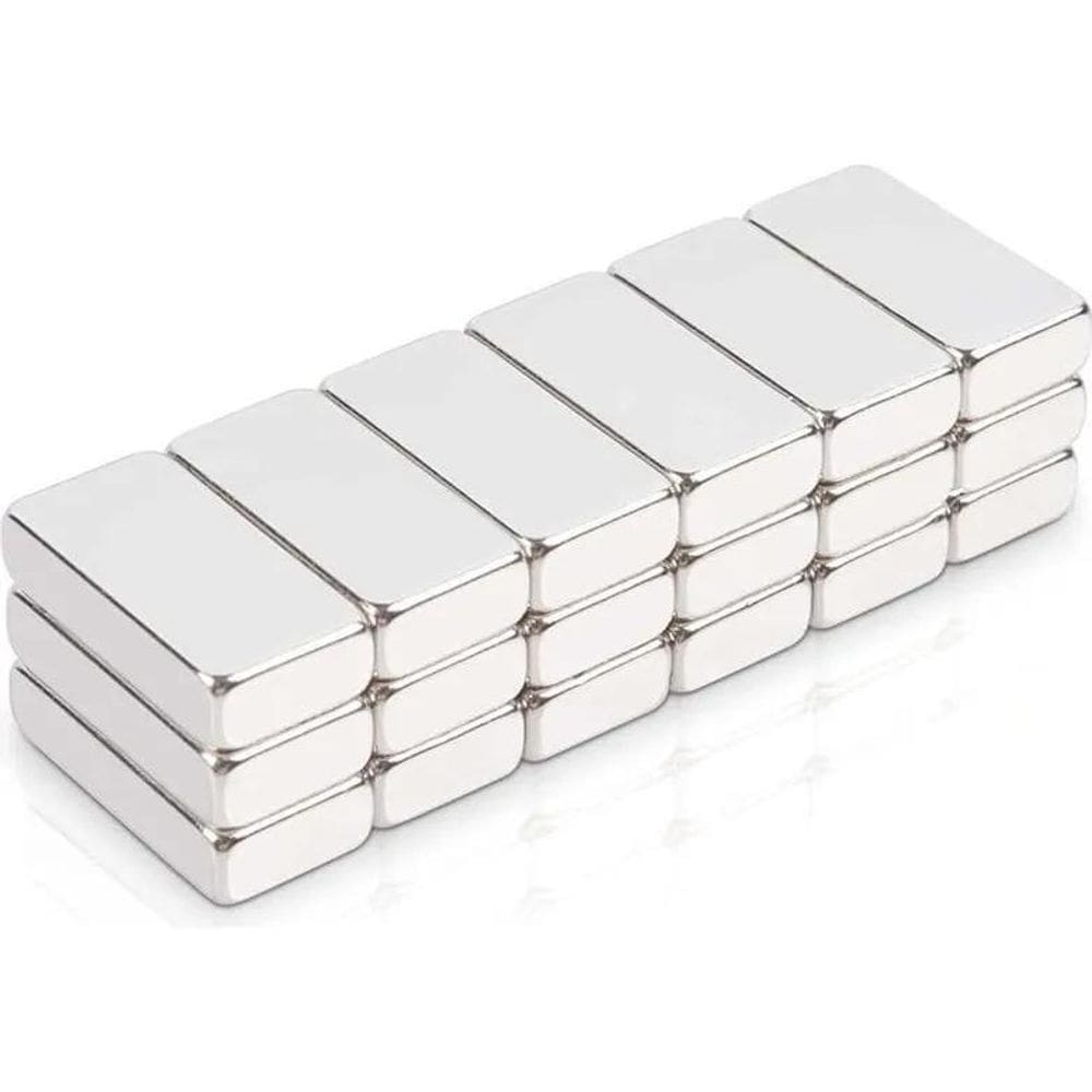 2X Ima Neodímio Super Imas Bloco 12X4X2 Mm Sup. 2,5 Kg 20 Pç