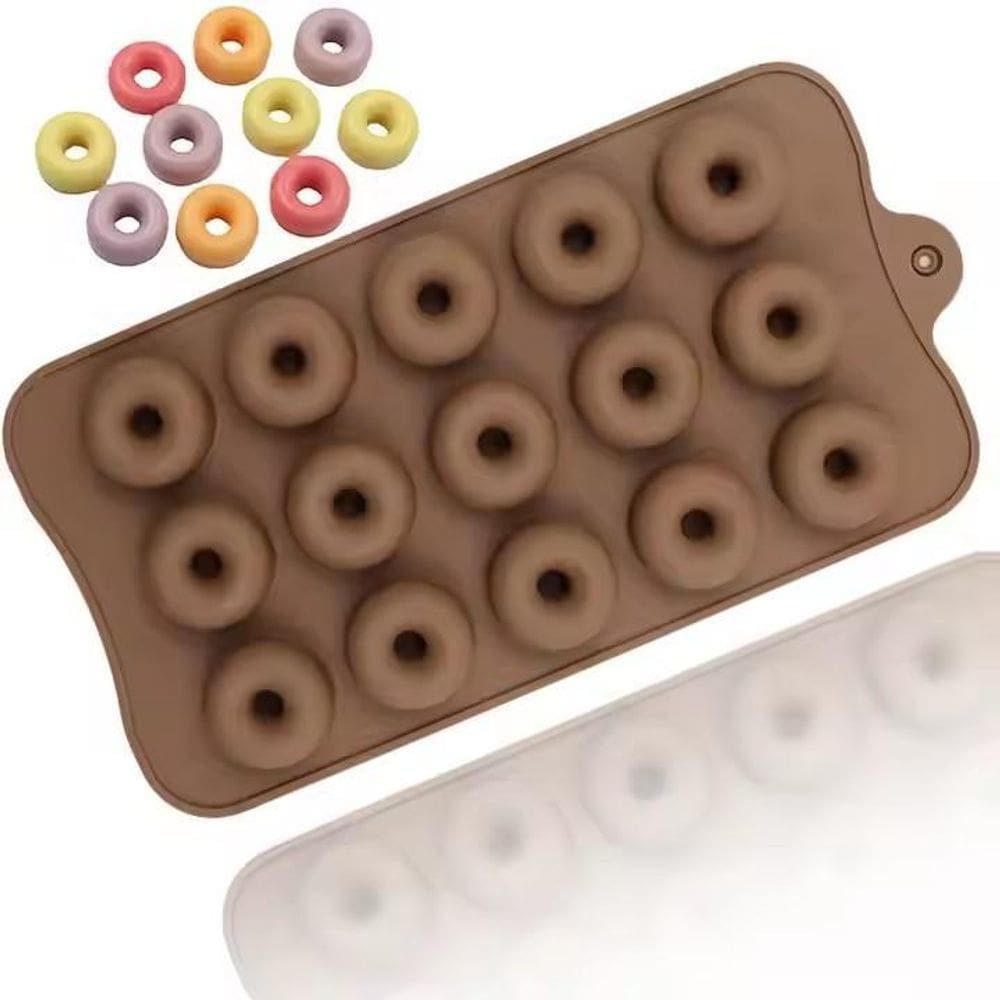 Molde Silicone Chocolate Bombom Rosquinhas Biscoito Bolacha