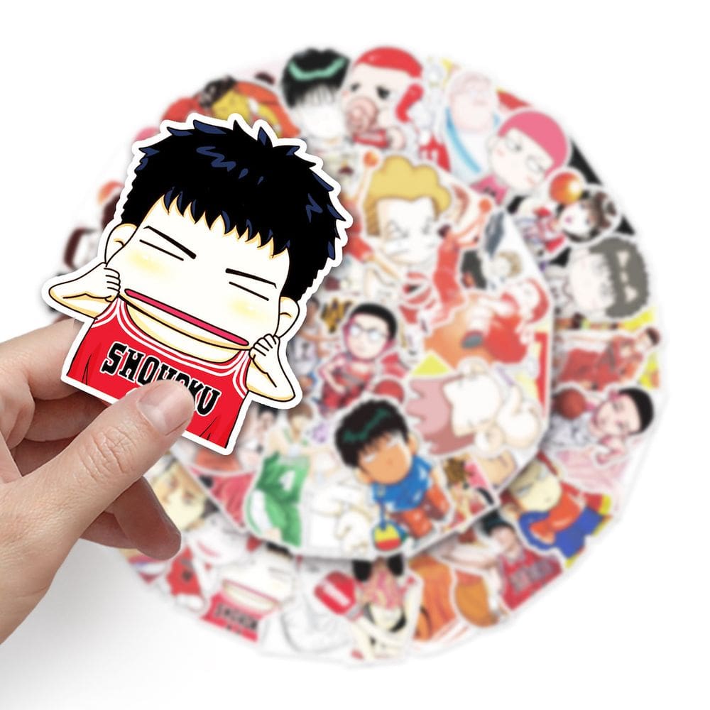 Adesivos Slams Dunks Anime Cartoon 57 peças de PVC impermeável