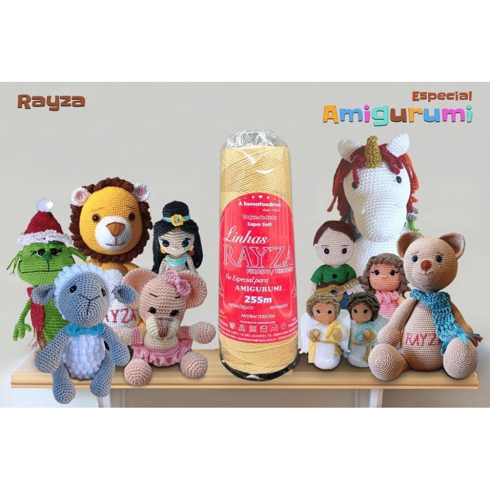 Linha Rayza Ideal Para Amigurumi - Cor 060 Rafia