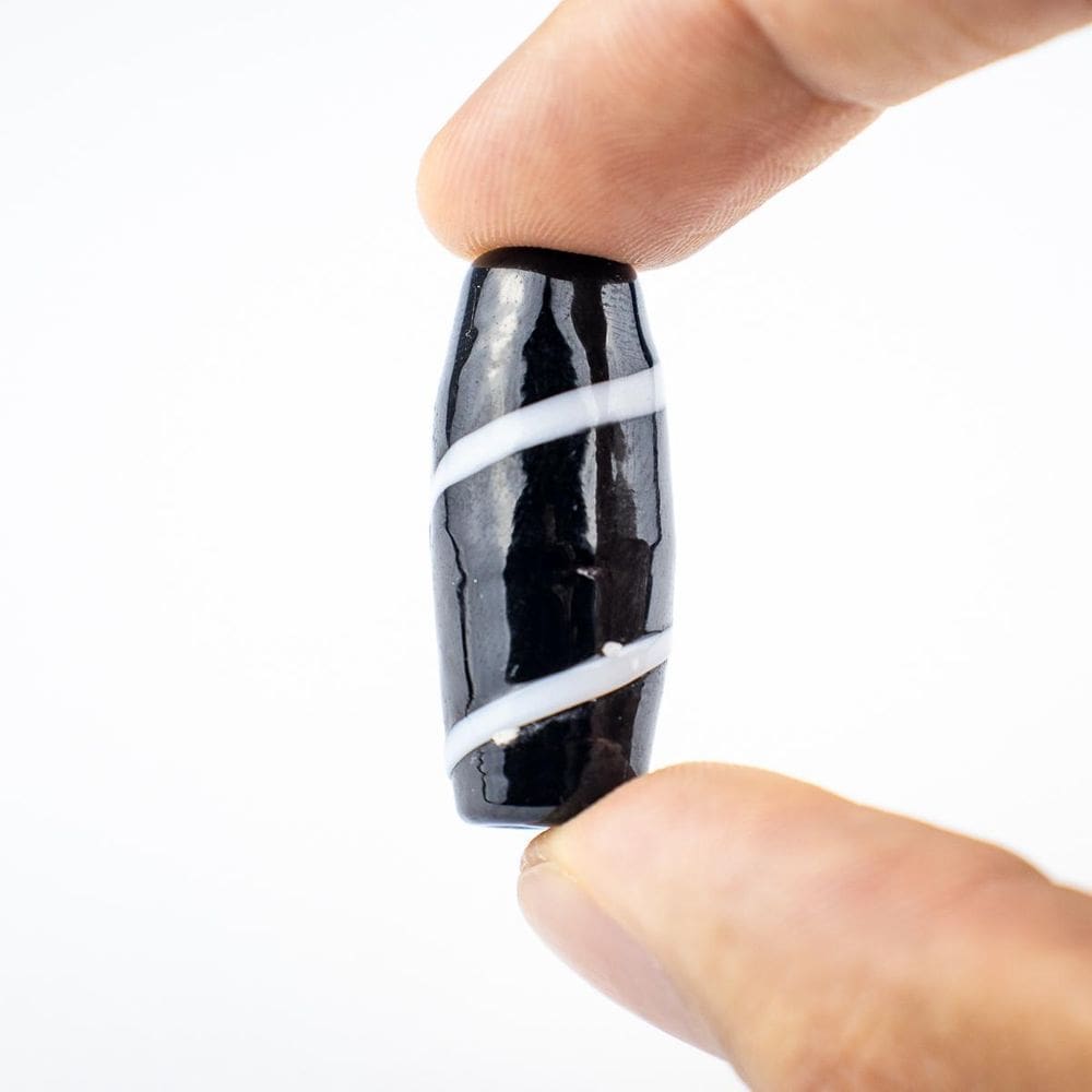 Unidade Firma Em Murano Azeitona 35Mm Guias - Escolha A Cor