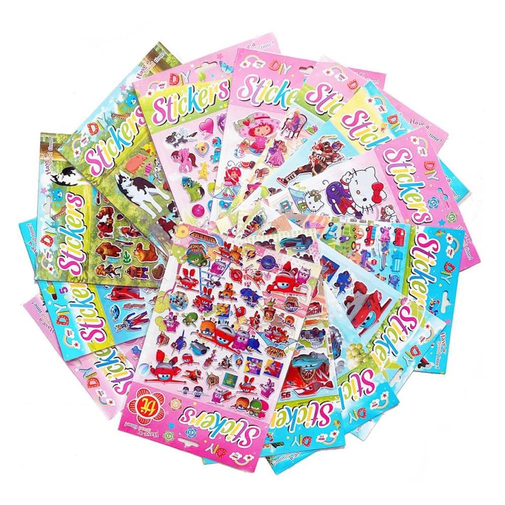 Adesivos fofos Super Wings, PVC, decoração DIY, 10 folhas