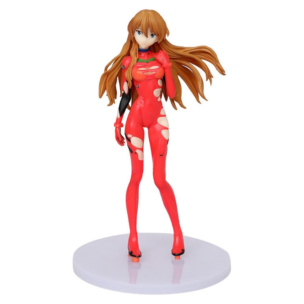 Coleção de brinquedos de figuras de anime modelo Ayanami Rei Red 17,5 cm