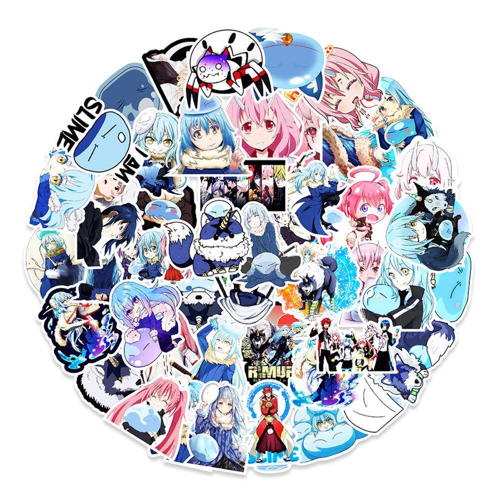 Adesivo Anime Slame Vinyl Cartoon Anime para garrafa de água