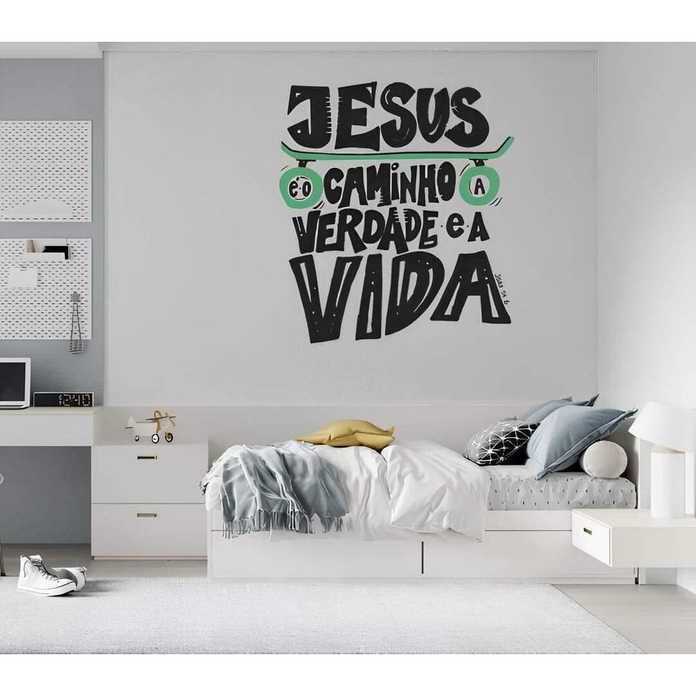Adesivo De Parede Jesus É O Caminho