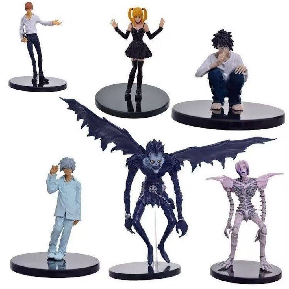 Coleção de brinquedos de figuras de anime modelo D 6 unidades Deaths Notes Yagami