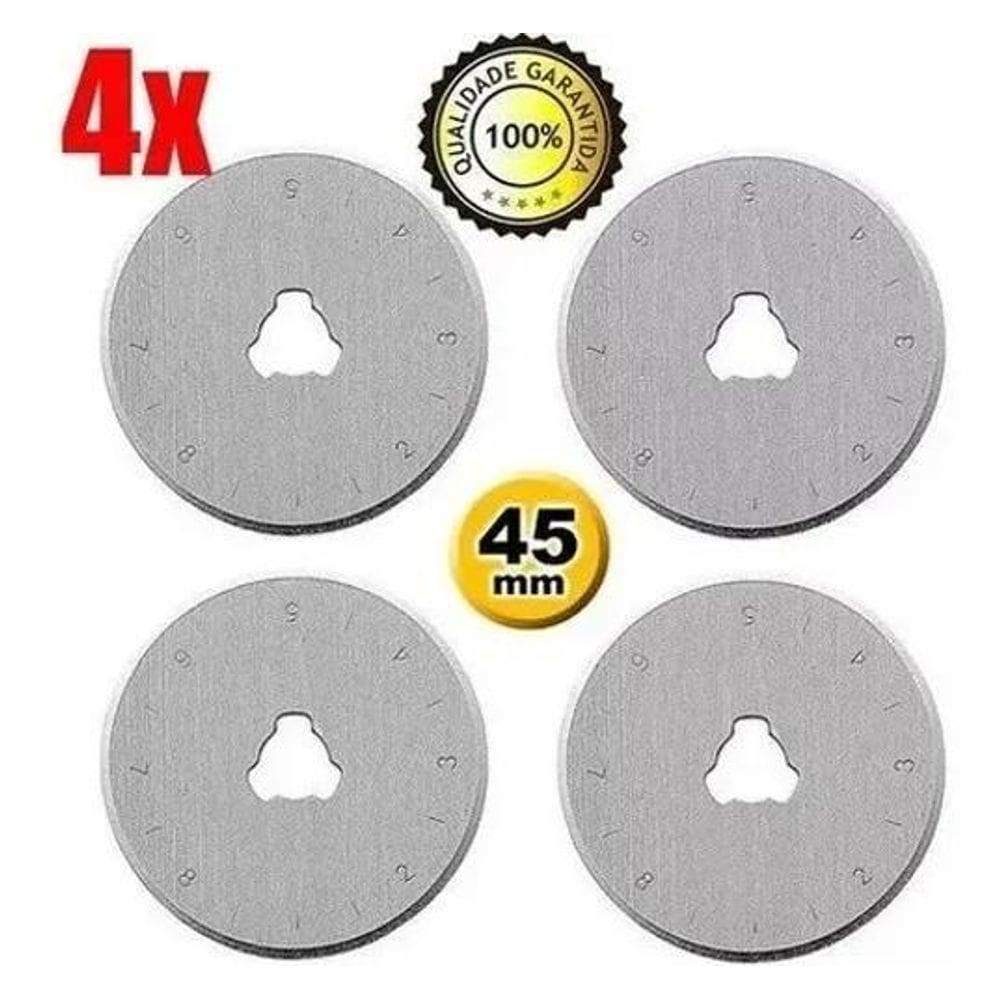2X 04 Discos Refil Lâmina Do Cortador Circular Patchwork 45M