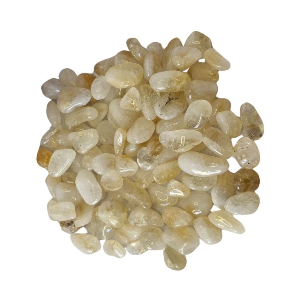 Pedra Citrino Rolado 500 Gramas Natural