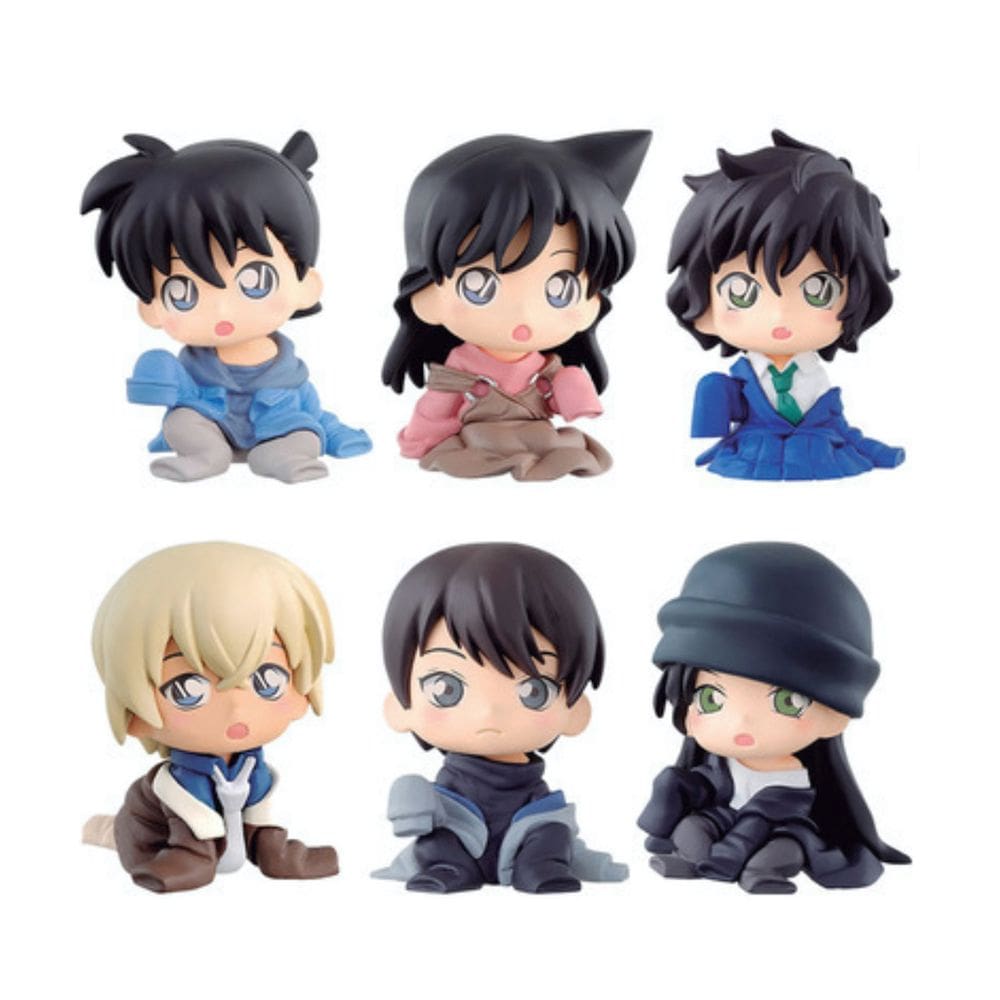 Coleção de brinquedos de figuras de anime Detective Conan, PVC de 5 cm