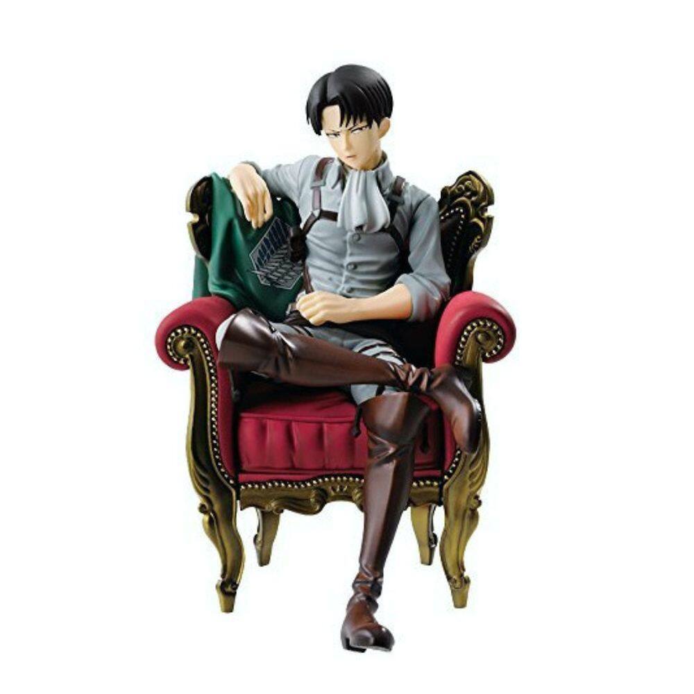 Coleção de brinquedos de figuras de anime Levi 15 cm em PVC para crianças e fãs
