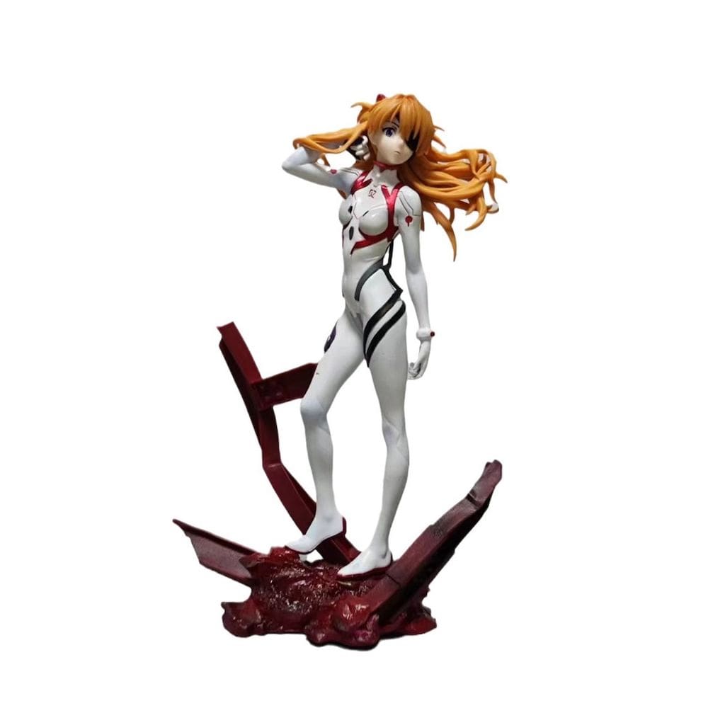 Coleção de brinquedos de figuras de anime modelo Asuka Langley Soryu 25cm
