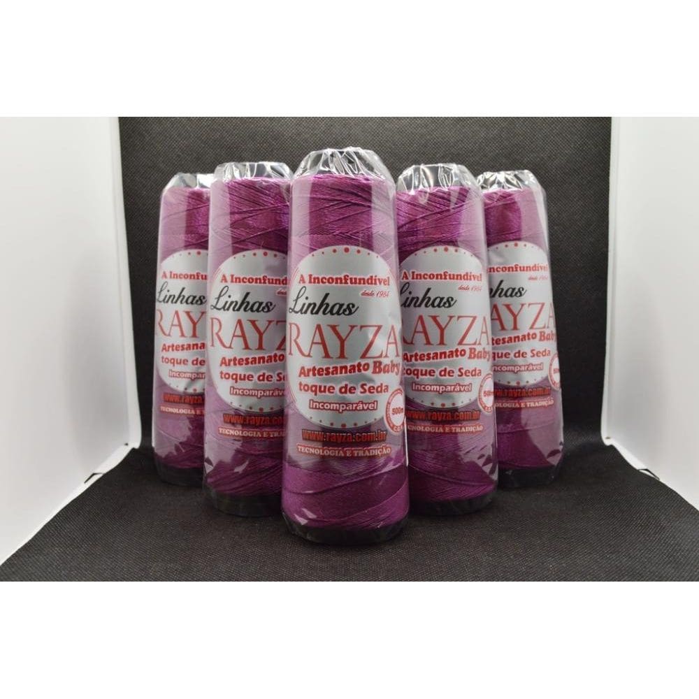 Linha Rayza Artesanato Baby Fina Tex 144 Cor 013-Vinho