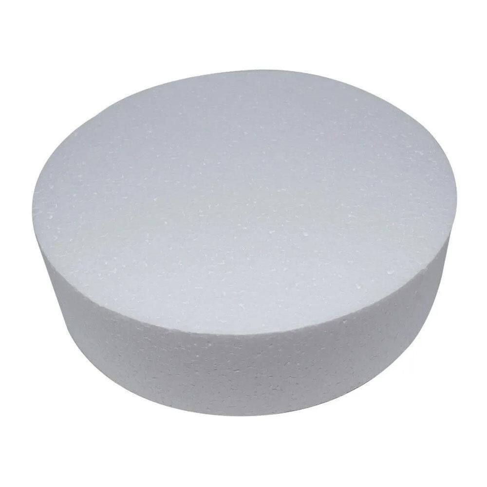 Base Para Bolo Isopor Redondo 250X080Mm 1Und Styroform