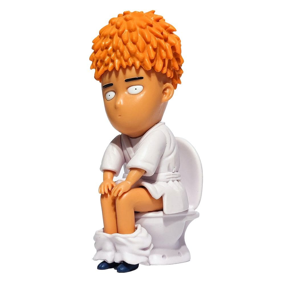 Figura de anime Toy One Punch Saitama Toilet Saitama