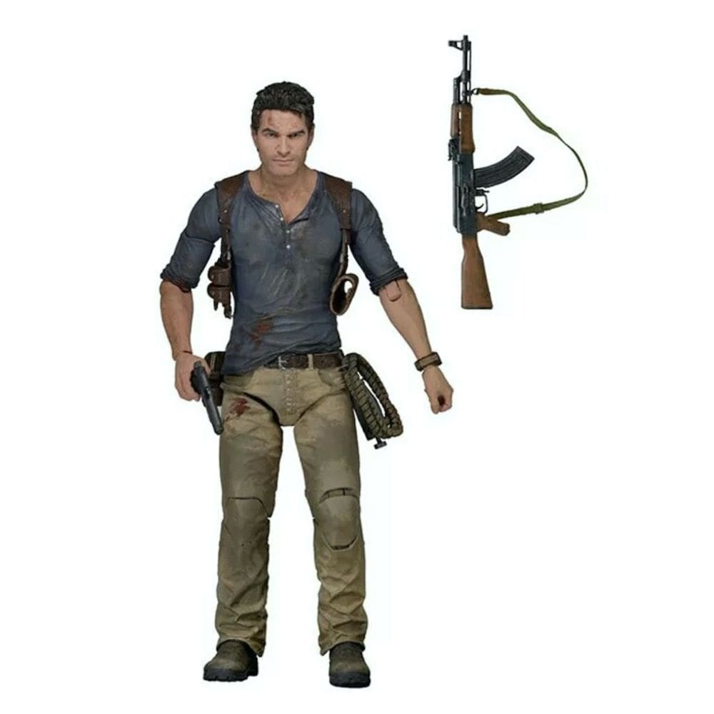 Coleção de brinquedos de figuras de anime Nathan Drake Uncharted 23cm