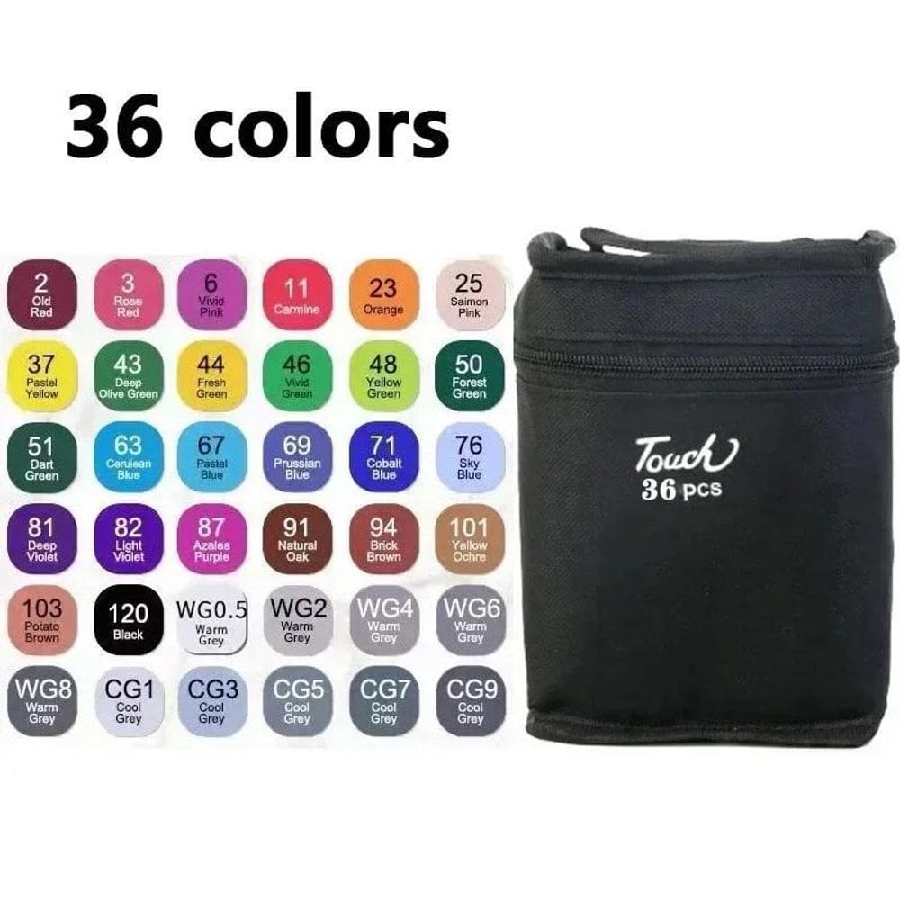 Estojo Canetinhas Bobbie Goods Ponta Dupla 24/36/48 - 36