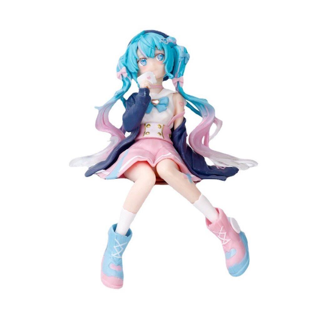 Figura de anime Toy Hatsune Miku Girl 10,5 x 14,5 cm, colecionável em PVC