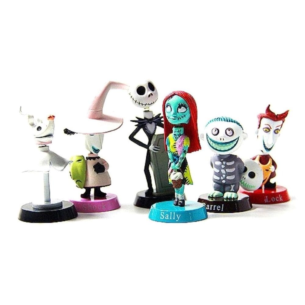 Figuras de ação Nightmares Before Christmas 6 peças Jack Skellington